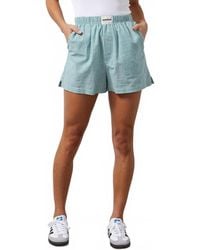 Monrow - Stripe Poplin Oversized Short - Lyst