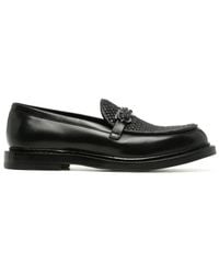 Ferragamo - Ferragamo Montreal Gancini Leather Loafers - Lyst