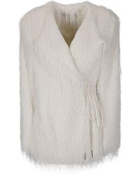 Dries Van Noten - Fluid Fringe Jacket With Wrap Closure - Lyst