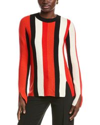 Akris Punto - Chevron Stitch Wool Sweater - Lyst
