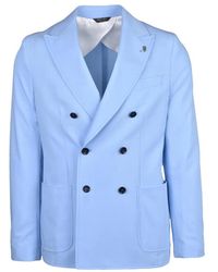 Berry & Brian - Unlined Double-Breasted Jacket - Lyst