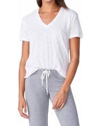 Monrow - Relaxed V-Neck Tee - Lyst