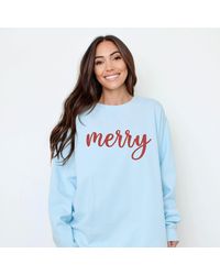 Simply Sage Market - Embroidered Merry Cursive - Lyst