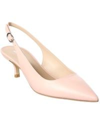 Stuart Weitzman - Leigh 50 Leather Slingback Pump - Lyst