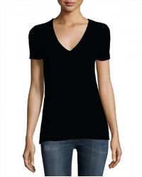 James Perse - V-neck Short Sleeve T-shirt - Lyst