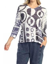 Jess & Jane - Dottie Burnout High Low Top - Lyst