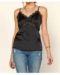 Skies Are Blue - Satin Lace Cami - Lyst