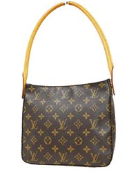Louis Vuitton - Looping Mm Canvas Shoulder Bag (pre-owned) - Lyst