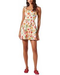 Astr - Tinesha Bow Strap Mini Dress - Lyst