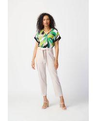 Joseph Ribkoff - Leaf Print Slip-On Top - Lyst