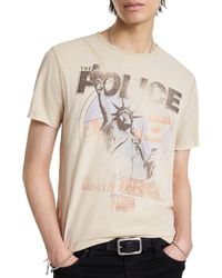 John Varvatos - Raw Edge Shoulder T-Shirt - Lyst