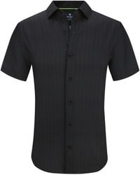 Tom Baine - Slim Fit Short Sleeve Performance Stretch Button Down - Lyst