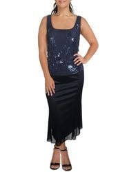 Alex Evenings - Plus Sequined Sleeveless Cocktail Dress - Lyst