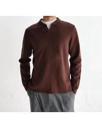 Wax London - Carter Open Collar Polo - Lyst