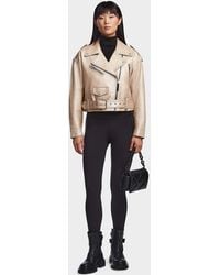 Rudsak - Maggie Cropped Leather Biker Jacket - Lyst