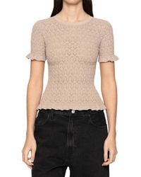 Sea - Ruby Woven Knit Top - Lyst