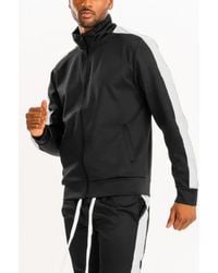 TRUEDAMES - Track Single Stripe Jacket - Lyst