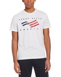 Perry Ellis - America Cotton Graphic T-shirt - Lyst