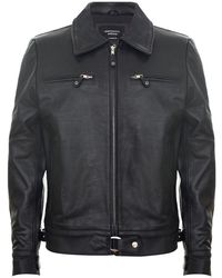 Infinity Leather - Cowhide Leather Harrington Jacket-Geneva - Lyst