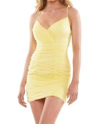 Colors Dress - Beaded V-Neck Fitted Cocktail Dress - Lyst