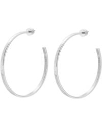 Eklexic - 2" Hammered Hoops - Lyst