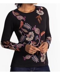 Johnny Was - Gineva Keyhole Thermal Shirt - Lyst