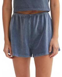 Asher - Noa Velour Shorts - Lyst