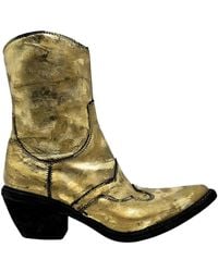 Madison Maison - Laminated Pointy Toe Ankle Boot - Lyst