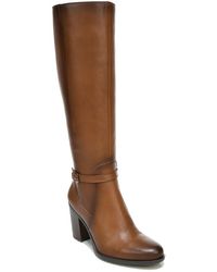Naturalizer - Kalina Leather Block Heel Knee-high Boots - Lyst