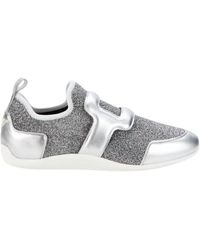 Roger Vivier - Metallic Leather Slip-On Sneaker - Lyst