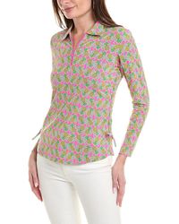 IBKUL - Chantal Print Adjustable Length Polo Shirt - Lyst