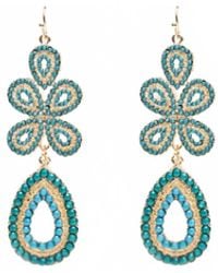 Avenue Chic - Beaded Earrings - Lyst