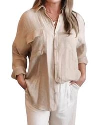 Blu Pepper - Breezy Oversized Button Down - Lyst