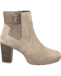 Rieker - Eva 52 Suede Ankle Booties - Lyst