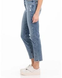 Fidelity - Twiggy Ultra High Tapered Crop Jeans - Lyst