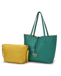 MKF Collection by Mia K - Amahia Vegan Leather Reversible Shopper Tote Bag With Crossbody Pouch By Mia K - Lyst