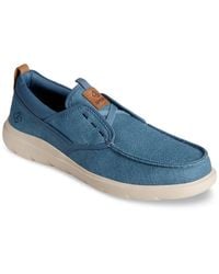 Sperry Top-Sider - Captain Boat Canvas Slip-on Boat Shoes - Lyst