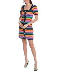 FARM Rio - Rainbow Crochet Mini Dress - Lyst