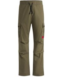 HUGO - Regular-Fit Cargo Trousers - Lyst