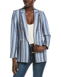 Anne Klein - Sleeve Slit Stripe Blazer - Lyst