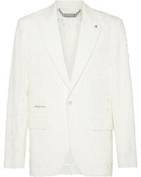 Philipp Plein - Destroyed Blazer Ls - Lyst