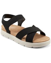 Easy Spirit - Shondra 3 Faux Leather Open Toe Ankle Strap - Lyst