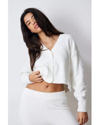 UGG - Nyomi Cardigan Sweater Knitted Ribbed Cuffs Long Sleeve Gbo104 - Lyst