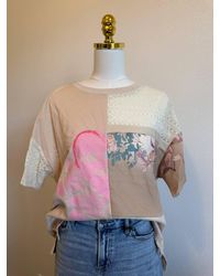 Davi & Dani - Patchwork Lace Tee - Lyst