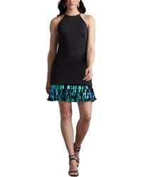 Tadashi Shoji - Selena Neoprene Sequin-Fringe Mini Dress - Lyst