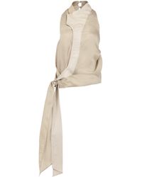 Entire studios - Fluid Top With Asymmetrical Neckline - Lyst