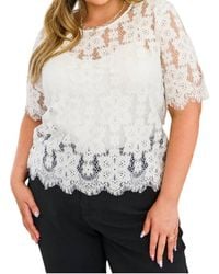 Hailey & Co - Lace Of My Heart Top - Lyst