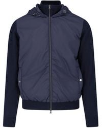 Herno - Hybrid Hooded Zip Jacket - Lyst