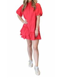 Karlie - Scarlet Poplin Shirt Dress - Lyst