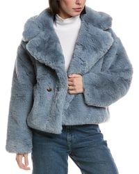 Noize - Short Faux-Fur Coat - Lyst